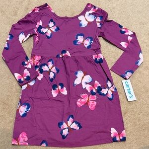 Carter's Pink and Purple Butterfly Dress